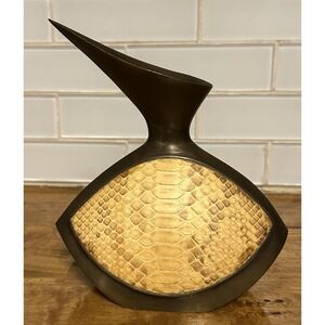 R&y Augousti Paris Snake Skin Bird Vase. RARE
